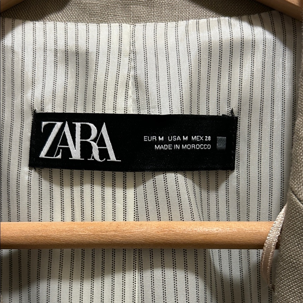 Zara women Beige Blazer - Picture 4 of 4